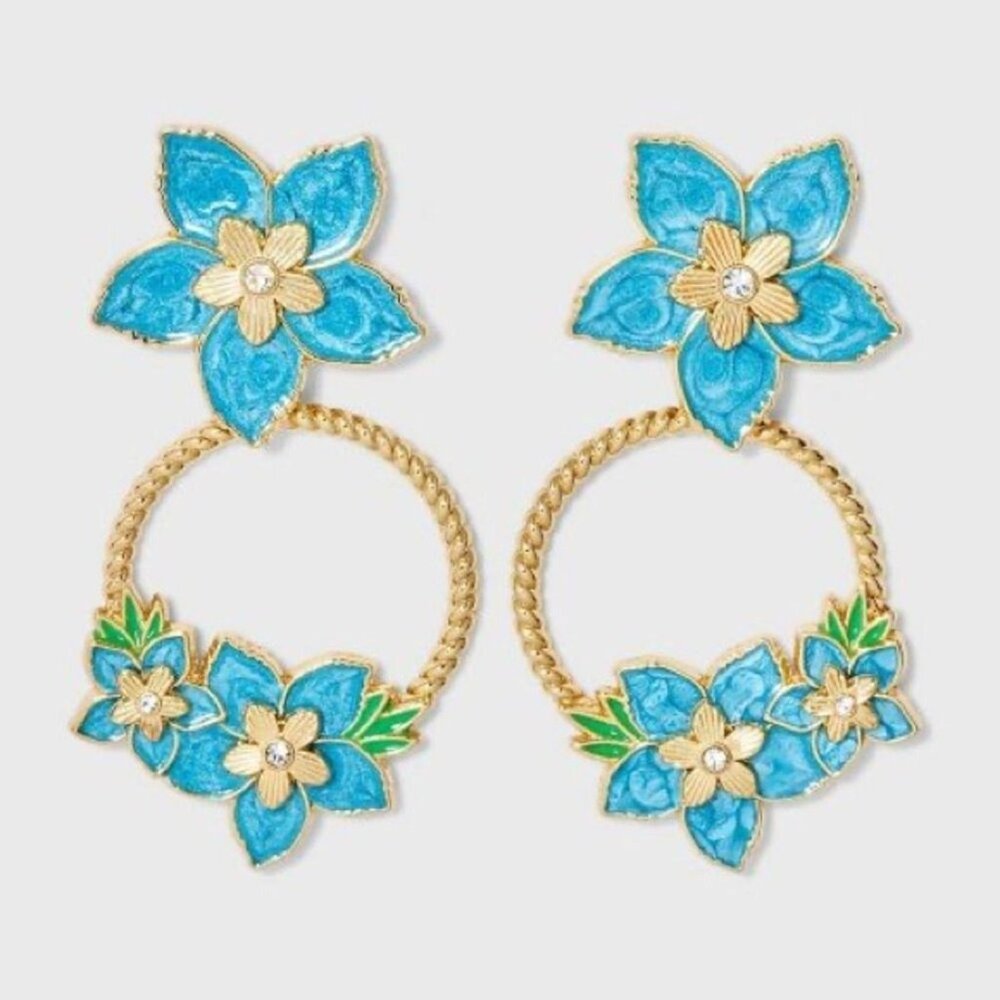 NEW! SUGARFIX by BaubleBar Best Bud Earrings - Blue